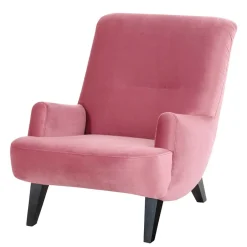 Relaxsessel in Rosa Samtvelours - Jily^Wohnen Outlet