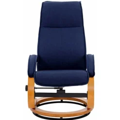 Relaxsessel mit Fußhocker in Dunkelblau - Thani (zweiteilig)^Wohnen Hot