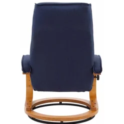 Relaxsessel mit Fußhocker in Dunkelblau - Thani (zweiteilig)^Wohnen Hot