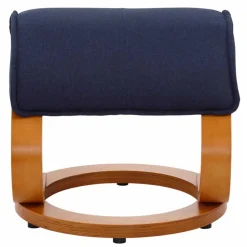 Relaxsessel mit Fußhocker in Dunkelblau - Thani (zweiteilig)^Wohnen Hot