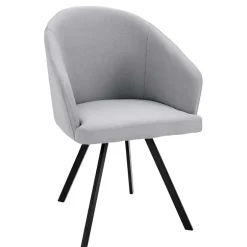 Retro Armlehnenstühle in Hellgrau - Dranico (2er Set)^Wohnen Hot