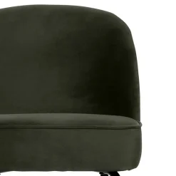 Wohnen Retro Barstuhl in Dunkelgrün Samt - Arletta