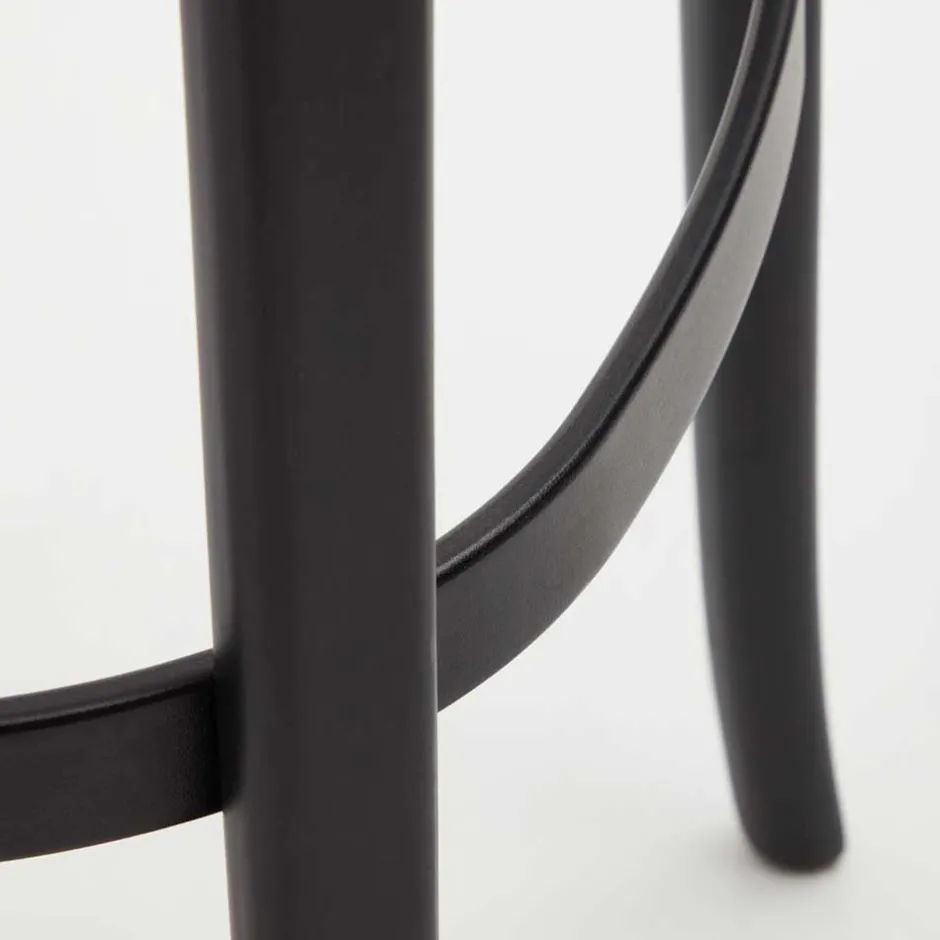 Wohnen Retro Barstuhl mit Wiener Geflecht Sitz - Pulany (2er Set)