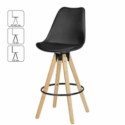 Retro Barstuhl Systrem mit Schalensitz (2er Set)^Wohnen Sale