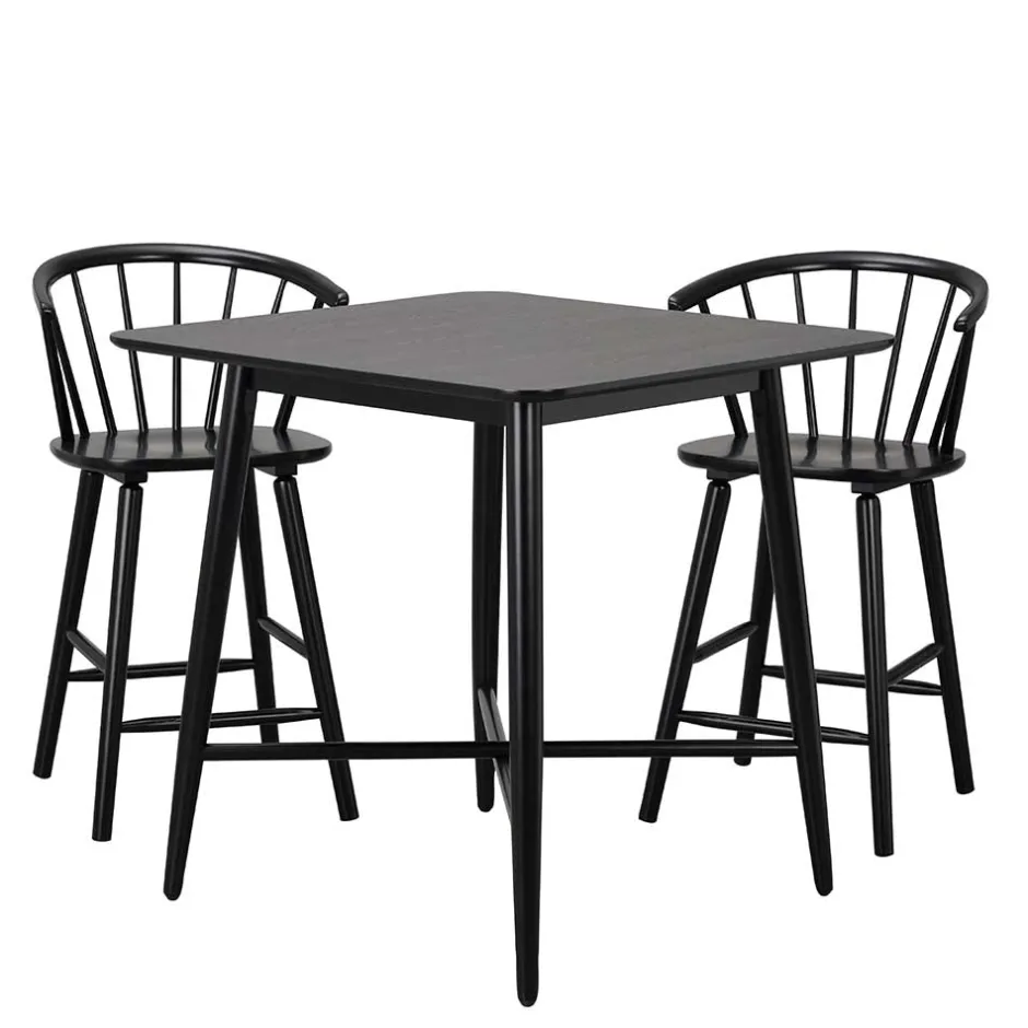 Wohnen Retro Bartisch & Barstühle - Mectilda (dreiteilig)