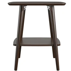 Wohnen Retro Beistelltisch in Walnuss Optik - Despelin