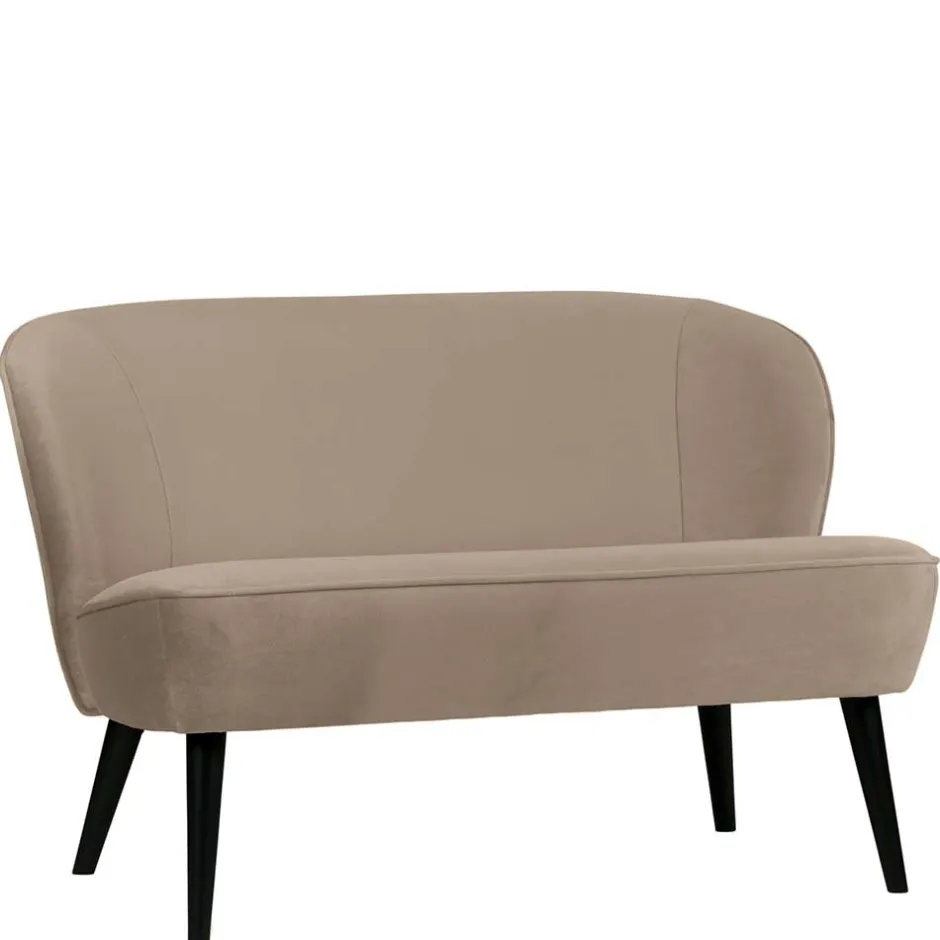 Retro Couch in Khaki Samtstoff - Griffina^Wohnen