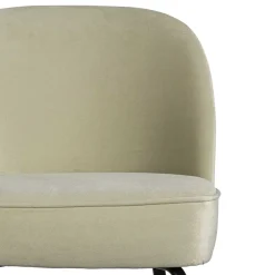 Wohnen Retro Design Barstuhl in Graugrün Samt - Ilussiana