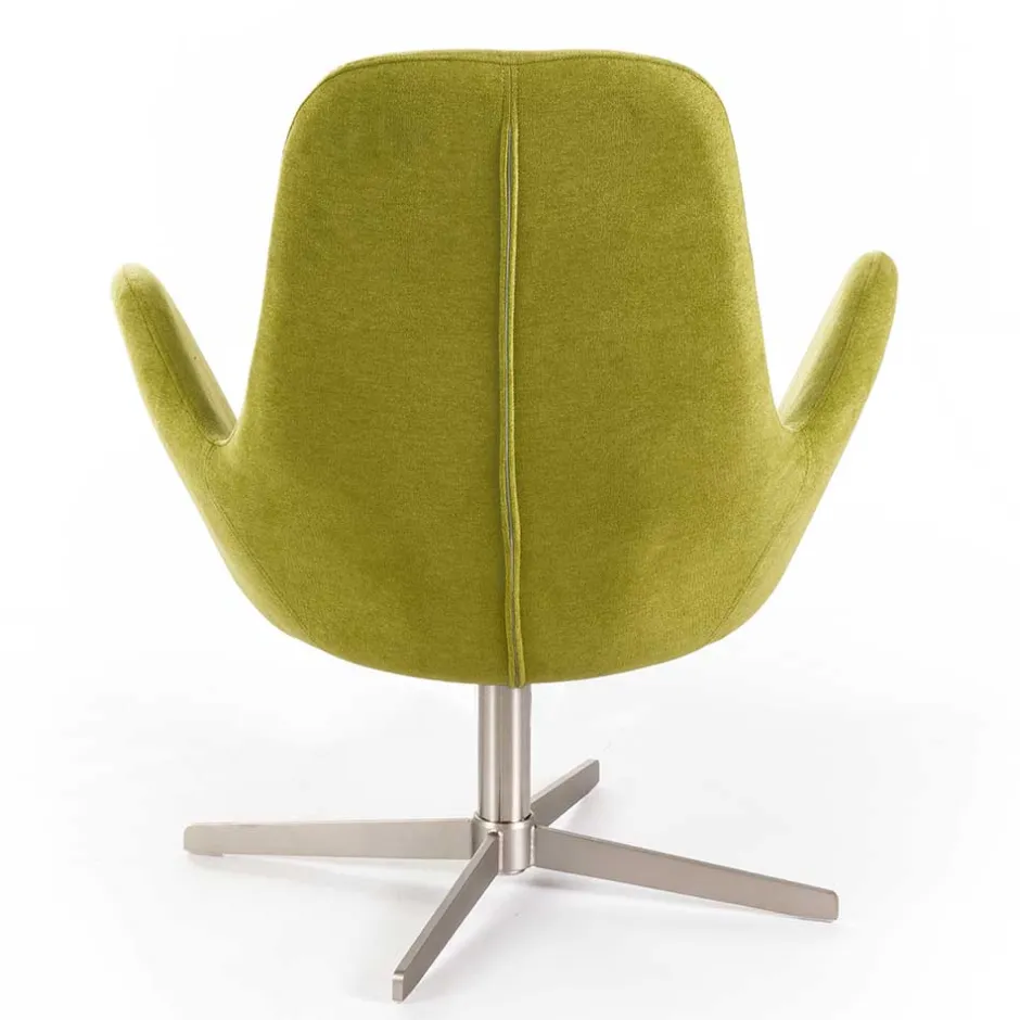 Wohnen Retro Design Drehsessel in Hellgrün - Soraso