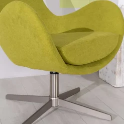 Wohnen Retro Design Drehsessel in Hellgrün - Soraso