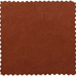 Wohnen Retro Design 2er Couch in Rotbraun Samt - Enzing