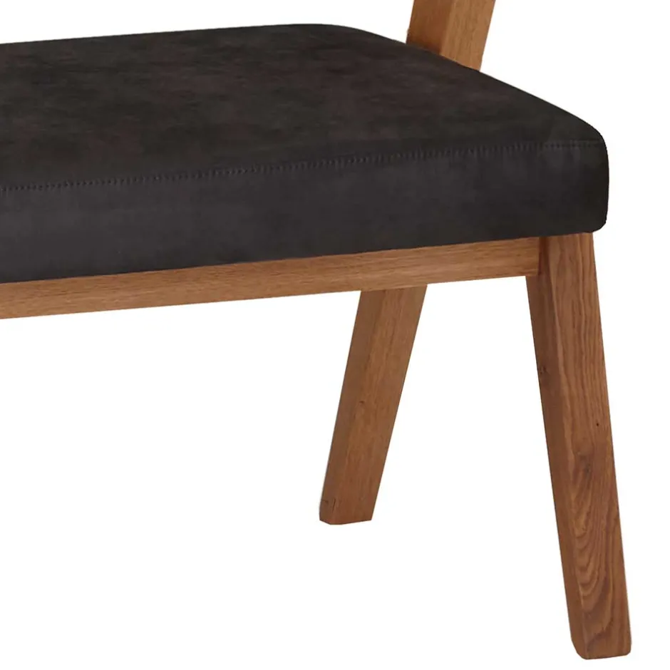 Wohnen Retro Design Esstischbank mit Rückenlehne - Ovenciana