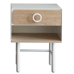 Retro Design Kommode in Weiß Eiche - Sumatra^Wohnen Outlet