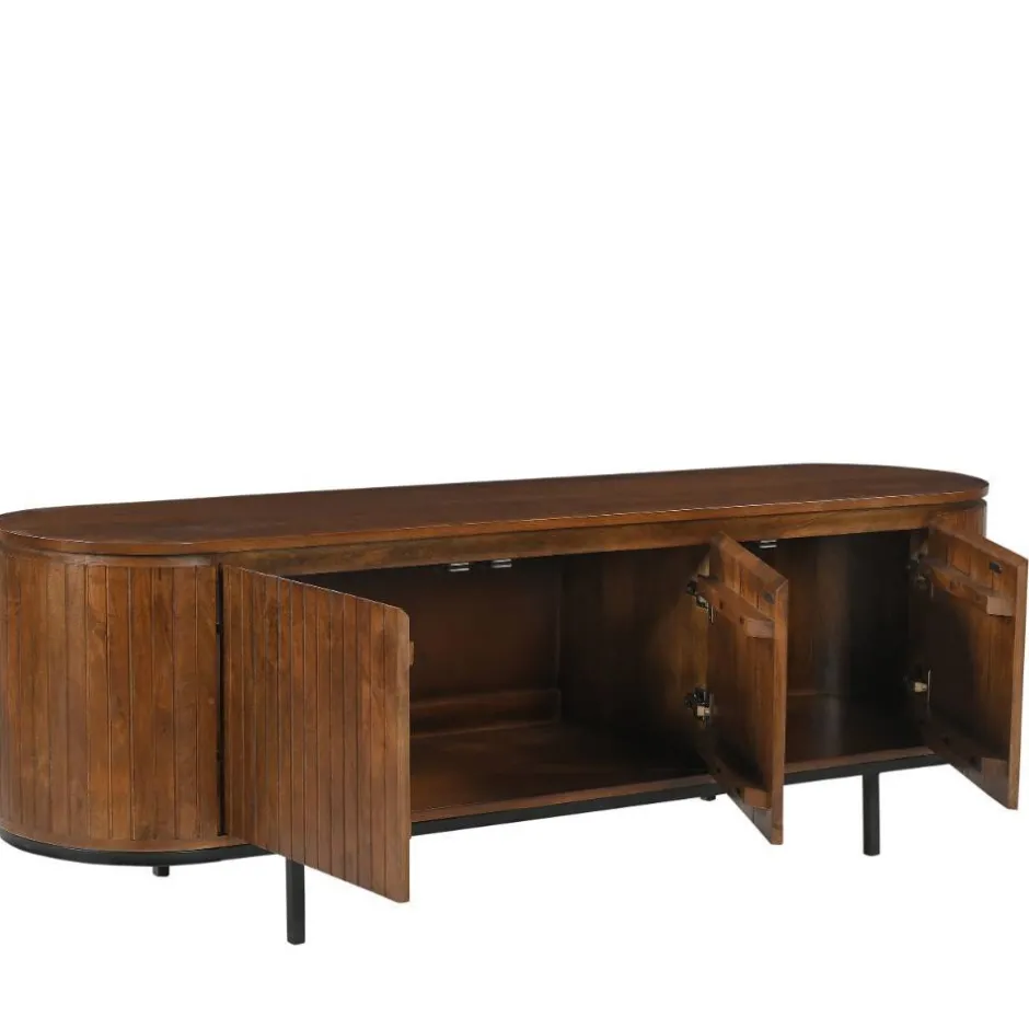 Retro Design Lowboard aus Mangoholz - Galadira^Wohnen