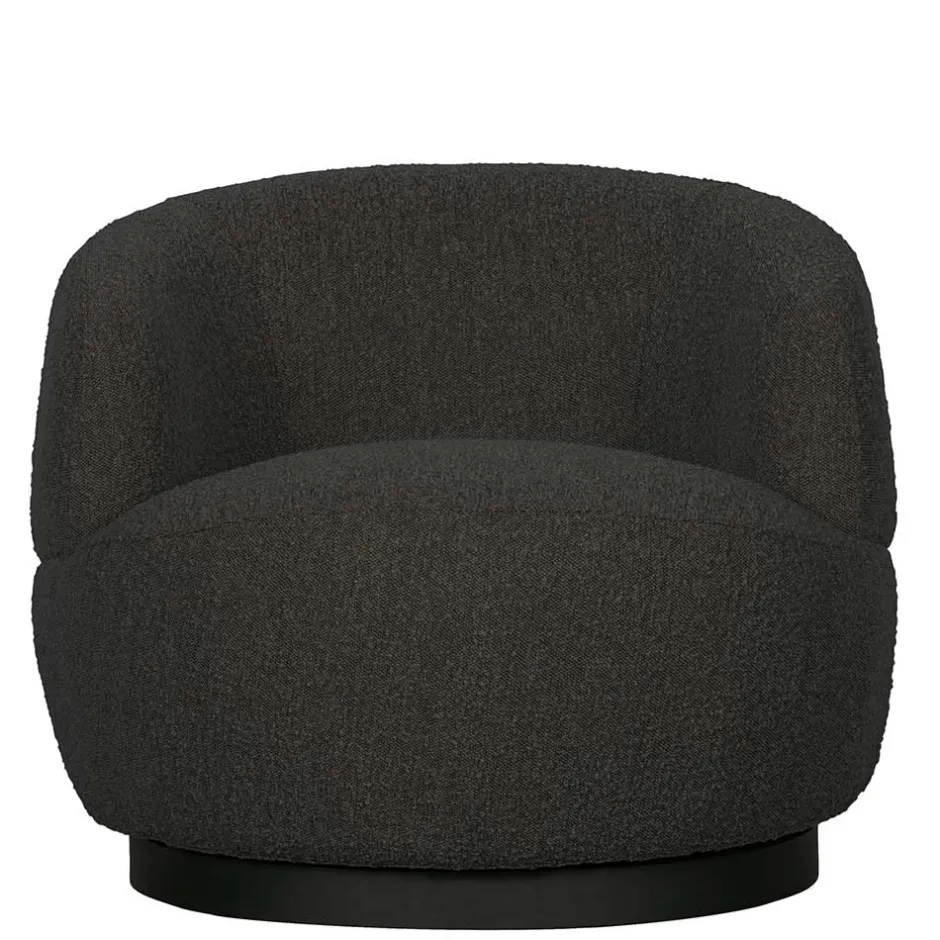 Wohnen Retro Design Sessel aus Boucle Stoff - Fronco