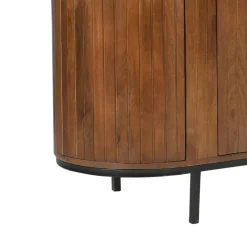 Wohnen Retro Design Sideboard aus Mangoholz - Galadira