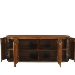 Wohnen Retro Design Sideboard aus Mangoholz - Galadira