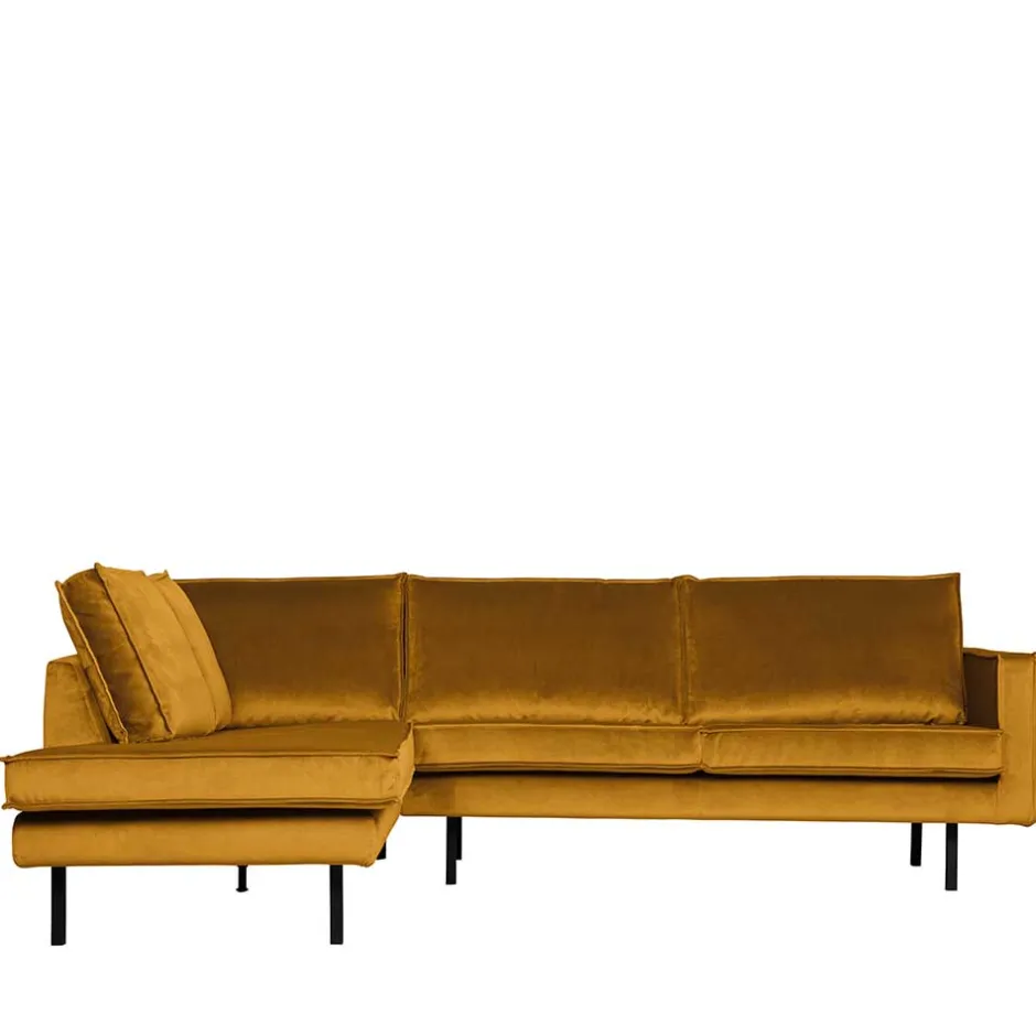 Retro Eckcouch mit vier Sitzplätzen - Nustra^Wohnen