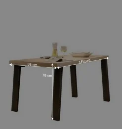 Retro Esszimmer Einrichtung in Eiche - Rodonda (dreiteilig)^Wohnen