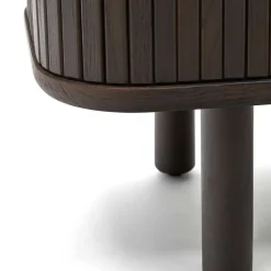 Wohnen Retro Highboard mit Schiebetüren und Fächern - Tadaco