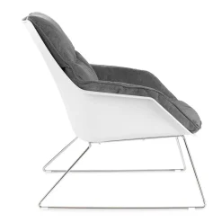 Wohnen Retro Lounge-Sessel in Dunkelgrau - Vibulam (2er Set)