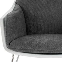 Wohnen Retro Lounge-Sessel in Dunkelgrau - Vibulam (2er Set)