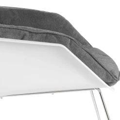 Wohnen Retro Lounge-Sessel in Dunkelgrau - Vibulam (2er Set)