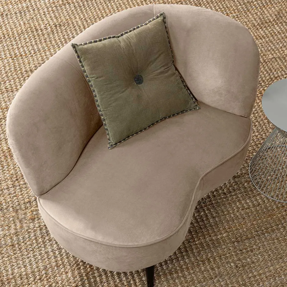 Retro Lounge-Sessel in Khaki Samit - Griffina^Wohnen New