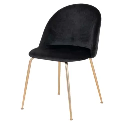 Retro Polsterstühle mit Messing Gestell - Silvanus (2er Set)^Wohnen Hot