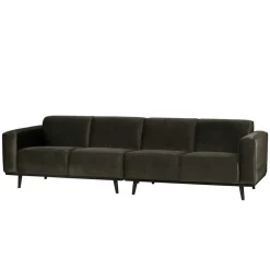 Retro Samt Sofa in Dunkelgrün Italiano mit 280cm^Wohnen Outlet