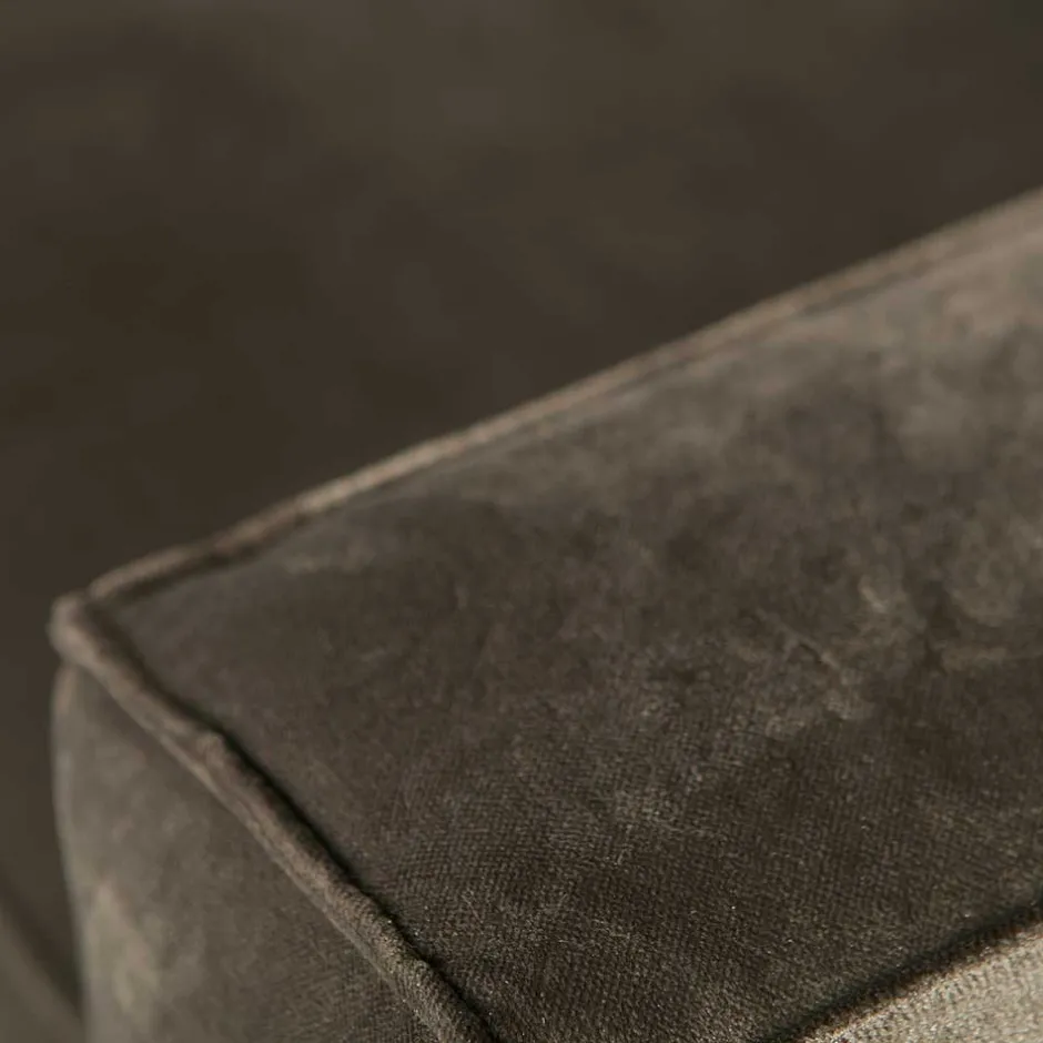 Retro Samt Sofa in Dunkelgrün Italiano mit 280cm^Wohnen Outlet