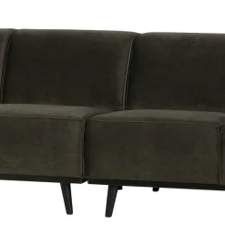 Retro Samt Sofa in Dunkelgrün Italiano mit 280cm^Wohnen Outlet