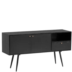 Retro Sideboard in Schwarz - Flair^Wohnen Clearance