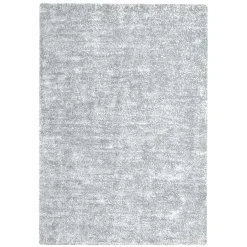 Wohnen Retro Teppich in Hellgrau und Silbergrau - Methana