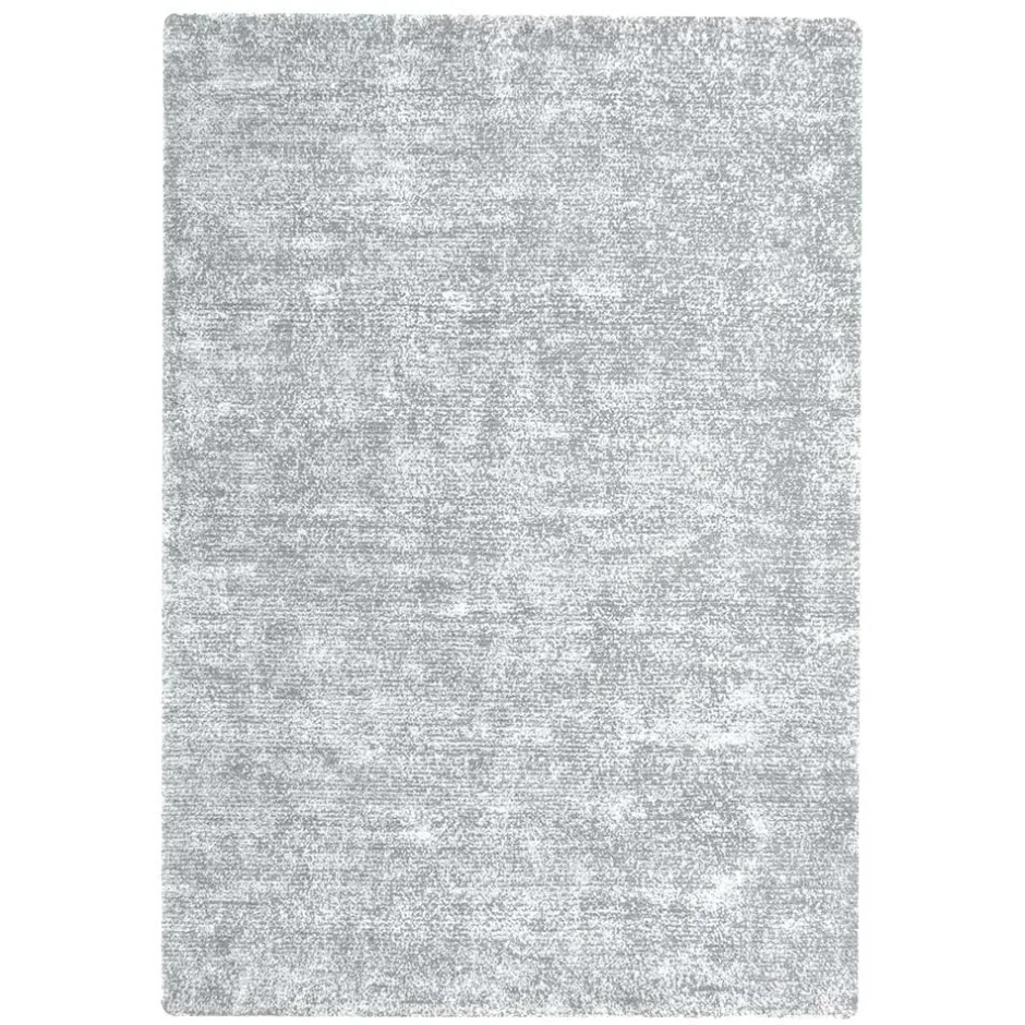 Wohnen Retro Teppich in Hellgrau und Silbergrau - Methana