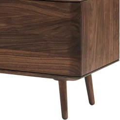 Wohnen Retro TV Element aus Nussbaum Massivholz - Rivossa