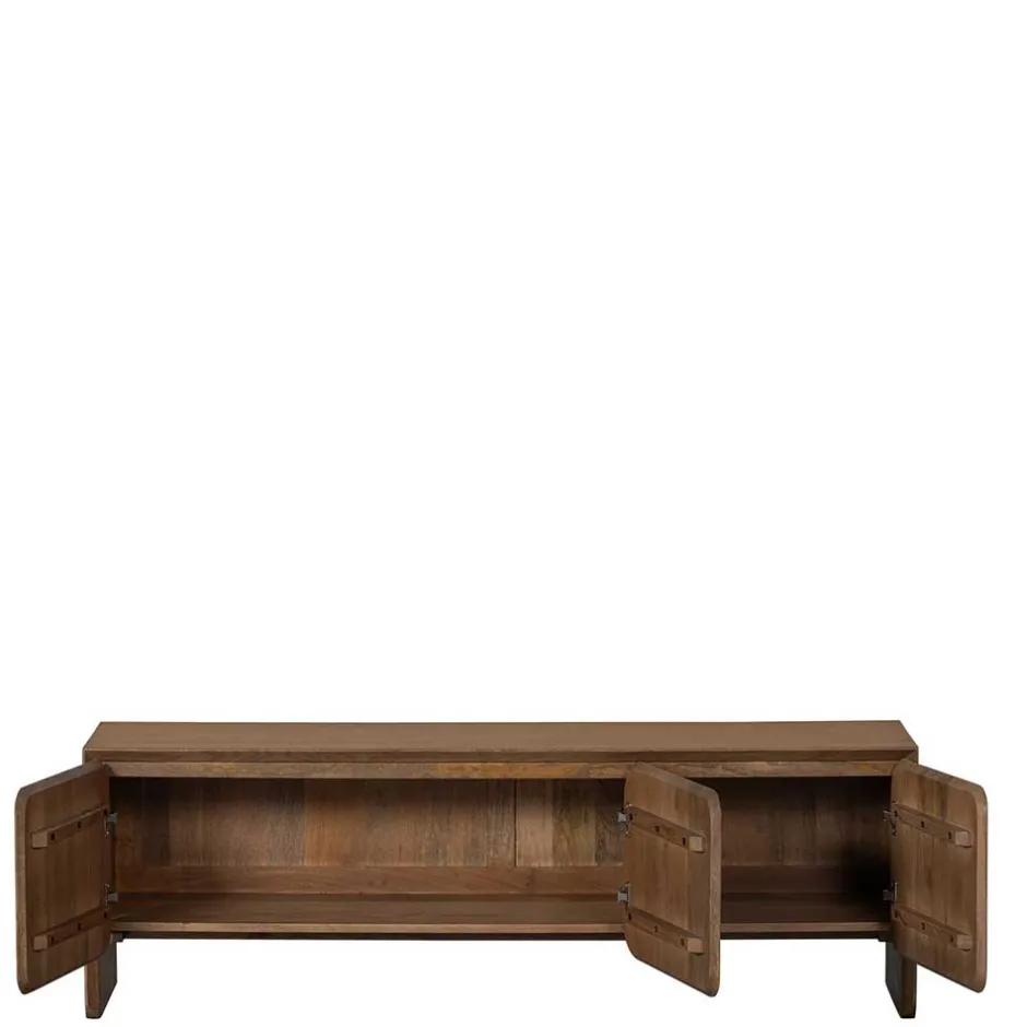 Wohnen Retro TV Kommode aus Mangobaum Massivholz - Ambros