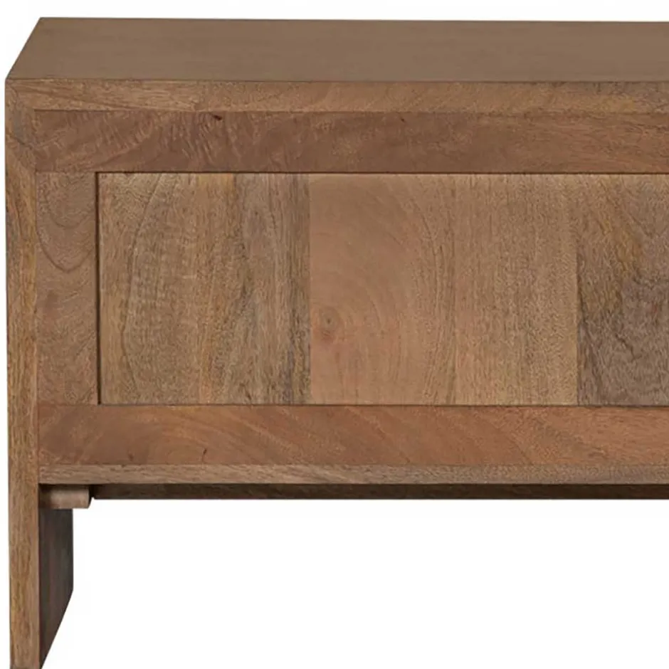 Wohnen Retro TV Kommode aus Mangobaum Massivholz - Ambros