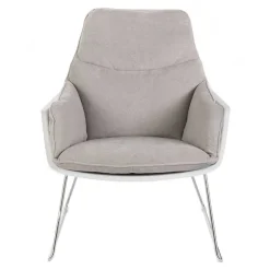 Wohnen Retrosessel mit Chrom Bügelgestell - Harukivo (2er Set)