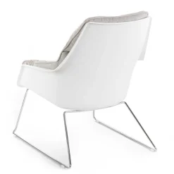 Wohnen Retrosessel mit Chrom Bügelgestell - Harukivo (2er Set)