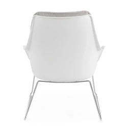 Wohnen Retrosessel mit Chrom Bügelgestell - Harukivo (2er Set)