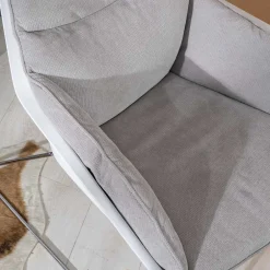 Wohnen Retrosessel mit Chrom Bügelgestell - Harukivo (2er Set)