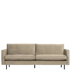 Retrosofa mit drei Sitzplätzen in Khaki - Afeiro^Wohnen New