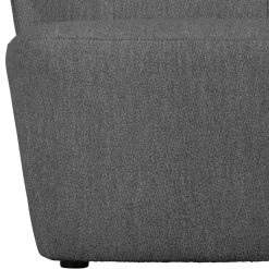 Wohnen Retrostil Sessel aus Boucle-Stoff Dunkelgrau - Negro