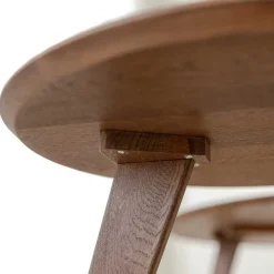 Retro-Wohnzimmertisch aus braun geöltem Eichenholz - Borganel^Wohnen New