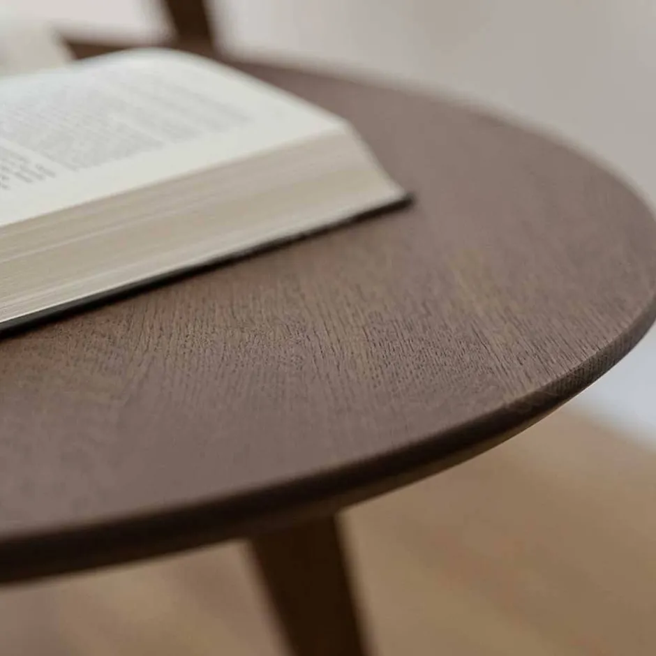 Retro-Wohnzimmertisch aus braun geöltem Eichenholz - Borganel^Wohnen New