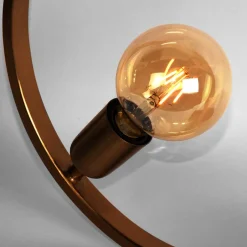 Wohnen Ringförmige Tischlampe in Gold & Schwarz - Tobago