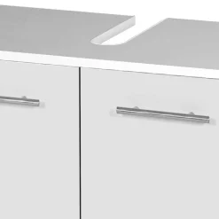 Rollbarer Waschbeckenunterschrank in Weiß - Amassa^Wohnen