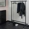 Rollgarderobe in Schwarz - Tesalon^Wohnen Outlet