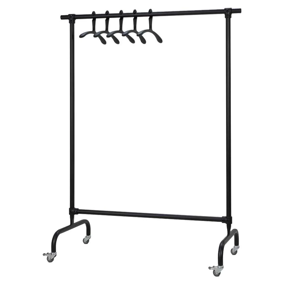 Rollgarderobe in Schwarz - Tesalon^Wohnen Outlet